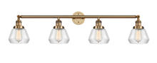Innovations Lighting 215-BB-G172 - Fulton - 4 Light - 43 inch - Brushed Brass - Adjustable Bath Vanity Light