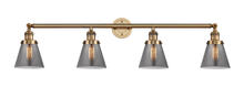 Innovations Lighting 215-BB-G63 - Cone - 4 Light - 42 inch - Brushed Brass - Adjustable Bath Vanity Light