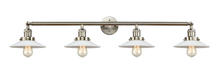 Innovations Lighting 215-SN-G1-LED - Halophane - 4 Light - 45 inch - Brushed Satin Nickel - Bath Vanity Light