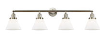 Innovations Lighting 215-SN-G41-LED - Cone - 4 Light - 44 inch - Brushed Satin Nickel - Adjustable Bath Vanity Light