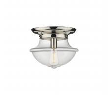  221-1F-PN-G542 - Oxford - 1 Light - 14 inch - Polished Nickel - Flush Mount