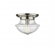  221-1F-PN-G544 - Oxford - 1 Light - 14 inch - Polished Nickel - Flush Mount