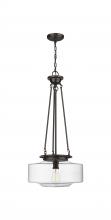  221-1P-OB-G692-16 - Bridgeton - 1 Light - 16 inch - Oil Rubbed Bronze - Chain Hung - Pendant