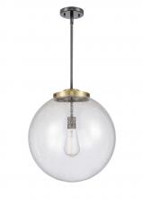 Innovations Lighting 221-1S-BAB-G204-16-LED - Beacon - 1 Light - 16 inch - Black Antique Brass - Stem Hung - Pendant