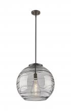 Innovations Lighting 221-1S-OB-G1213-18SM - Athens Deco Swirl - 1 Light - 18 inch - Oil Rubbed Bronze - Cord hung - Pendant