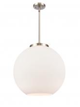 Innovations Lighting 221-1S-SN-G121-18 - Athens - 1 Light - 18 inch - Brushed Satin Nickel - Stem Hung - Pendant