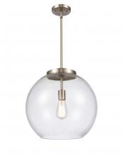 Innovations Lighting 221-1S-SN-G124-16 - Athens - 1 Light - 16 inch - Brushed Satin Nickel - Cord hung - Pendant