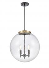 Innovations Lighting 221-3S-BAB-G204-16-LED - Beacon - 3 Light - 16 inch - Black Antique Brass - Cord hung - Pendant