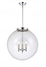 Innovations Lighting 221-3S-PC-G202-18-LED - Beacon - 3 Light - 18 inch - Polished Chrome - Cord hung - Pendant