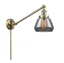 Innovations Lighting 237-AB-G173 - Fulton - 1 Light - 8 inch - Antique Brass -Adjustable Swing Arm