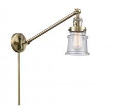  237-AB-G184S - Canton - 1 Light - 8 inch - Antique Brass - Swing Arm