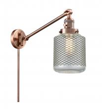 Innovations Lighting 237-AC-G262-LED - Stanton - 1 Light - 6 inch - Antique Copper - Swing Arm