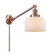 Innovations Lighting 237-AC-G71-LED - Bell - 1 Light - 8 inch - Antique Copper -Adjustable Swing Arm
