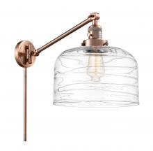 Innovations Lighting 237-AC-G713-L-LED - Bell - 1 Light - 12 inch - Antique Copper - Swing Arm