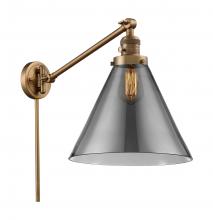 Innovations Lighting 237-BB-G43-L-LED - Cone - 1 Light - 12 inch - Brushed Brass -Adjustable Swing Arm