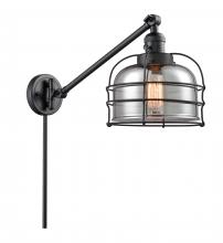 Innovations Lighting 237-BK-G73-CE-LED - Bell Cage - 1 Light - 8 inch - Matte Black - Swing Arm