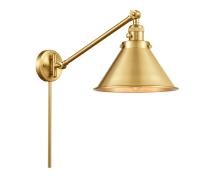  237-SG-M10-SG - Briarcliff - 1 Light - 10 inch - Satin Gold - Swing Arm