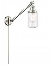 Innovations Lighting 237-SN-G314-LED - Dover - 1 Light - 5 inch - Brushed Satin Nickel - Swing Arm