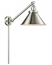 Innovations Lighting 237-SN-M10-SN - Briarcliff - 1 Light - 10 inch - Brushed Satin Nickel - Swing Arm