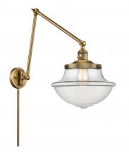  238-BB-G542 - Oxford - 1 Light - 12 inch - Brushed Brass - Swing Arm