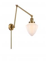  238-BB-G661-7 - Bullet - 1 Light - 7 inch - Brushed Brass - Swing Arm