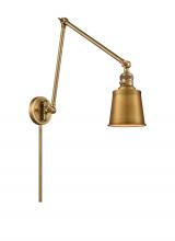  238-BB-M9-BB - Addison - 1 Light - 8 inch - Brushed Brass - Swing Arm