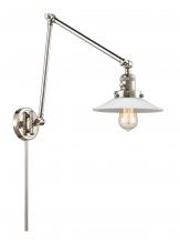  238-PN-G1 - Halophane - 1 Light - 9 inch - Polished Nickel - Swing Arm