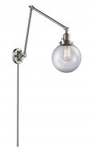 Innovations Lighting 238-SN-G202-8-LED - Beacon - 1 Light - 8 inch - Brushed Satin Nickel - Swing Arm