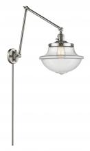  238-SN-G542 - Oxford - 1 Light - 12 inch - Brushed Satin Nickel - Swing Arm