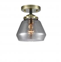 Innovations Lighting 284-1C-BAB-G173 - Fulton - 1 Light - 7 inch - Black Antique Brass - Semi-Flush Mount