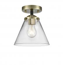 Innovations Lighting 284-1C-BAB-G42-LED - Cone - 1 Light - 8 inch - Black Antique Brass - Semi-Flush Mount