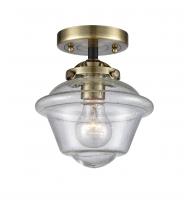 Innovations Lighting 284-1C-BAB-G534-LED - Oxford - 1 Light - 8 inch - Black Antique Brass - Semi-Flush Mount