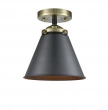 Innovations Lighting 284-1C-BAB-M13-BK-LED - Appalachian - 1 Light - 8 inch - Black Antique Brass - Semi-Flush Mount