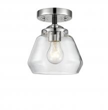 Innovations Lighting 284-1C-BPN-G172-LED - Fulton - 1 Light - 7 inch - Black Polished Nickel - Semi-Flush Mount