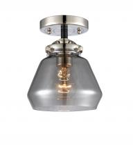 Innovations Lighting 284-1C-BPN-G173 - Fulton - 1 Light - 7 inch - Black Polished Nickel - Semi-Flush Mount