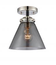 Innovations Lighting 284-1C-BPN-G43 - Cone - 1 Light - 8 inch - Black Polished Nickel - Semi-Flush Mount