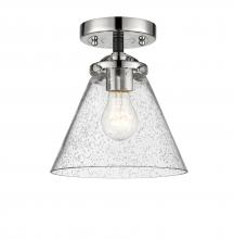 Innovations Lighting 284-1C-BPN-G44-LED - Cone - 1 Light - 8 inch - Black Polished Nickel - Semi-Flush Mount