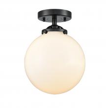 Innovations Lighting 284-1C-OB-G201-8-LED - Beacon - 1 Light - 8 inch - Oil Rubbed Bronze - Semi-Flush Mount