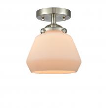 Innovations Lighting 284-1C-SN-G171-LED - Fulton - 1 Light - 7 inch - Brushed Satin Nickel - Semi-Flush Mount