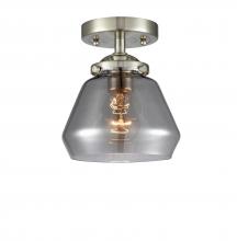 Innovations Lighting 284-1C-SN-G173-LED - Fulton - 1 Light - 7 inch - Brushed Satin Nickel - Semi-Flush Mount