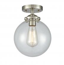 Innovations Lighting 284-1C-SN-G202-8-LED - Beacon - 1 Light - 8 inch - Brushed Satin Nickel - Semi-Flush Mount