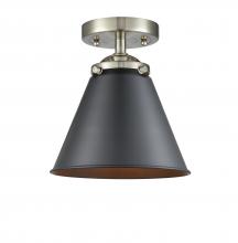 Innovations Lighting 284-1C-SN-M13-BK-LED - Appalachian - 1 Light - 8 inch - Brushed Satin Nickel - Semi-Flush Mount