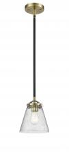 Innovations Lighting 284-1S-BAB-G64-LED - Cone - 1 Light - 6 inch - Black Antique Brass - Cord hung - Mini Pendant