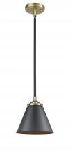 Innovations Lighting 284-1S-BAB-M13-BK-LED - Appalachian - 1 Light - 8 inch - Black Antique Brass - Cord hung - Mini Pendant