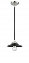 Innovations Lighting 284-1S-BPN-M6-BK-LED - Railroad - 1 Light - 8 inch - Black Polished Nickel - Cord hung - Mini Pendant