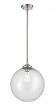 Innovations Lighting 284-1S-SN-G204-12-LED - Beacon - 1 Light - 12 inch - Brushed Satin Nickel - Cord hung - Mini Pendant