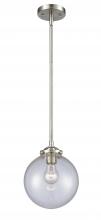 Innovations Lighting 284-1S-SN-G204-8-LED - Beacon - 1 Light - 8 inch - Brushed Satin Nickel - Cord hung - Mini Pendant