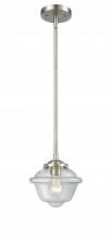 Innovations Lighting 284-1S-SN-G532-LED - Oxford - 1 Light - 8 inch - Brushed Satin Nickel - Cord hung - Mini Pendant