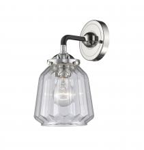 Innovations Lighting 284-1W-BPN-G142-LED - Chatham - 1 Light - 7 inch - Black Polished Nickel - Sconce