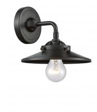 Innovations Lighting 284-1W-OB-M5-OB-LED - Railroad - 1 Light - 8 inch - Oil Rubbed Bronze - Sconce